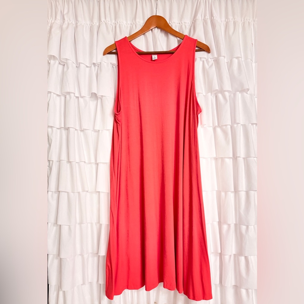 Old Navy, XL Tall, Coral Swing Dress